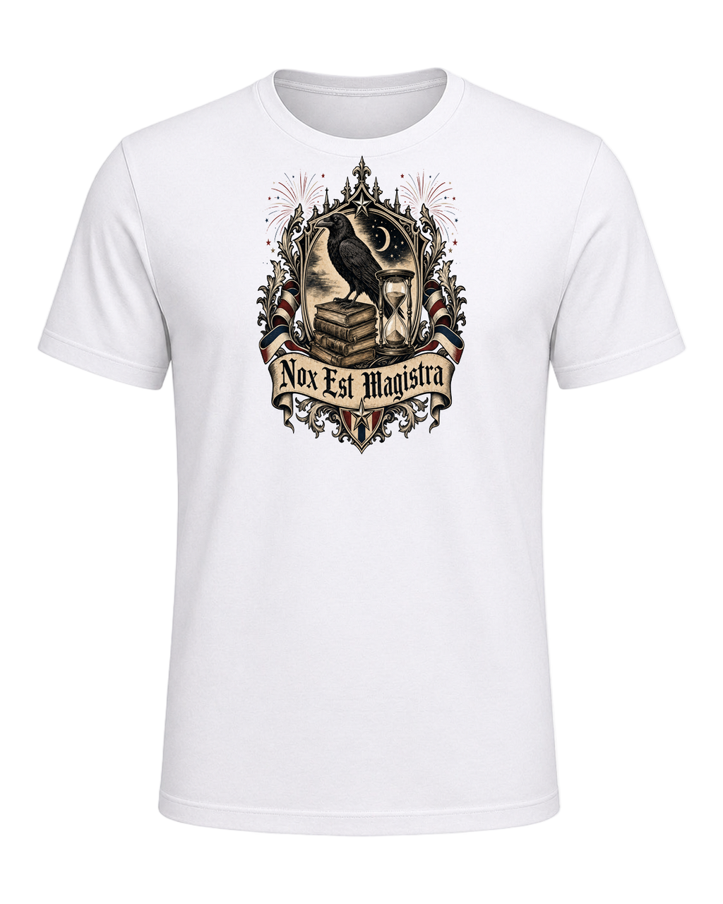 Latin Motto Crest — White