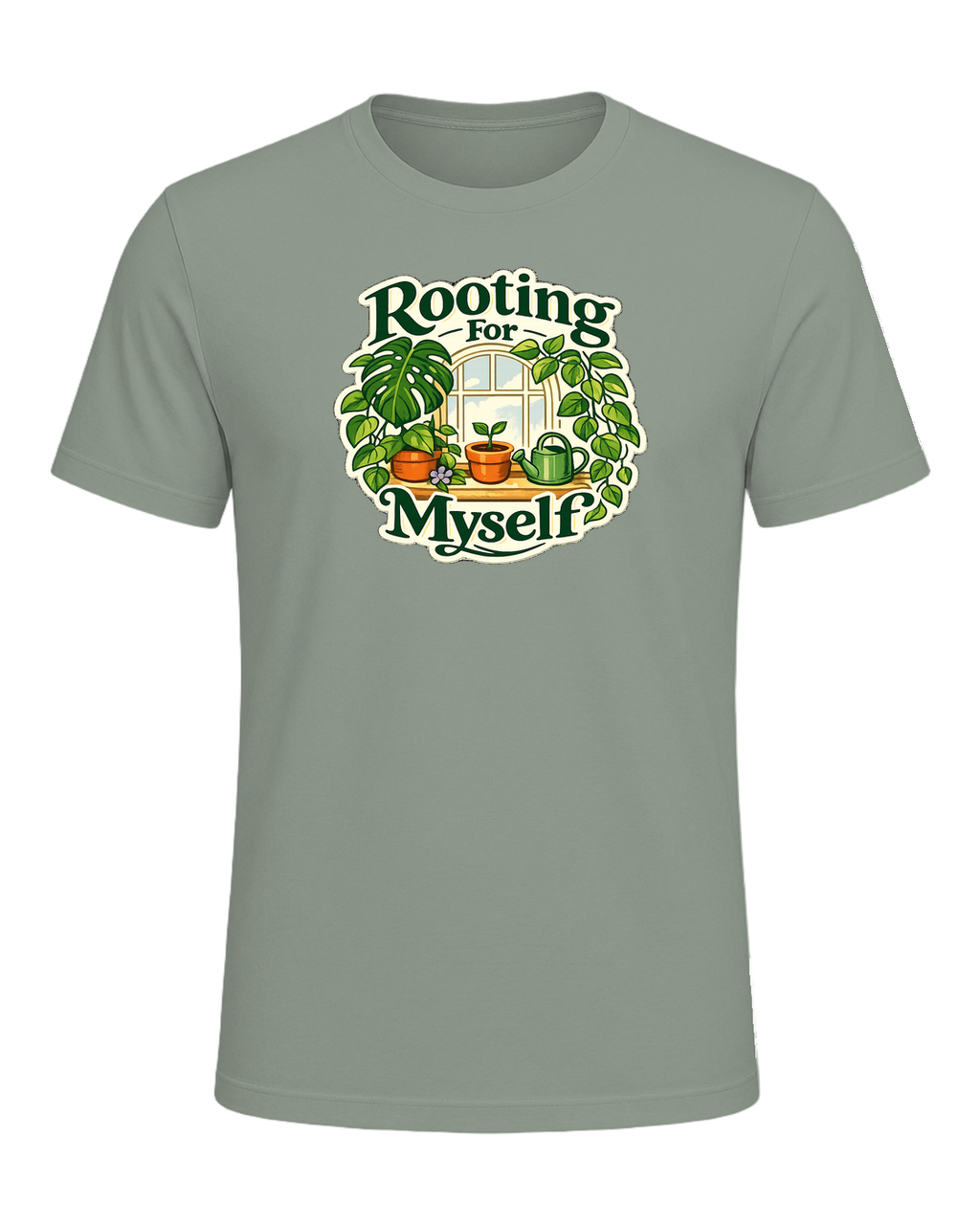 Rooting For Myself Tee — Sage