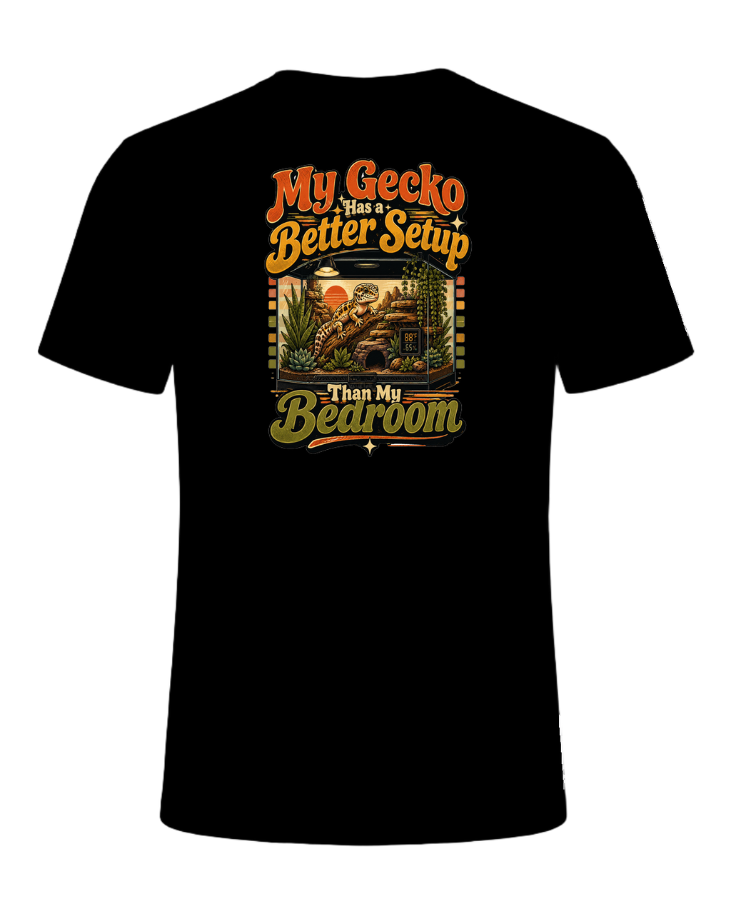 My Gecko Has a Better Setup Than My Bedroom — Black