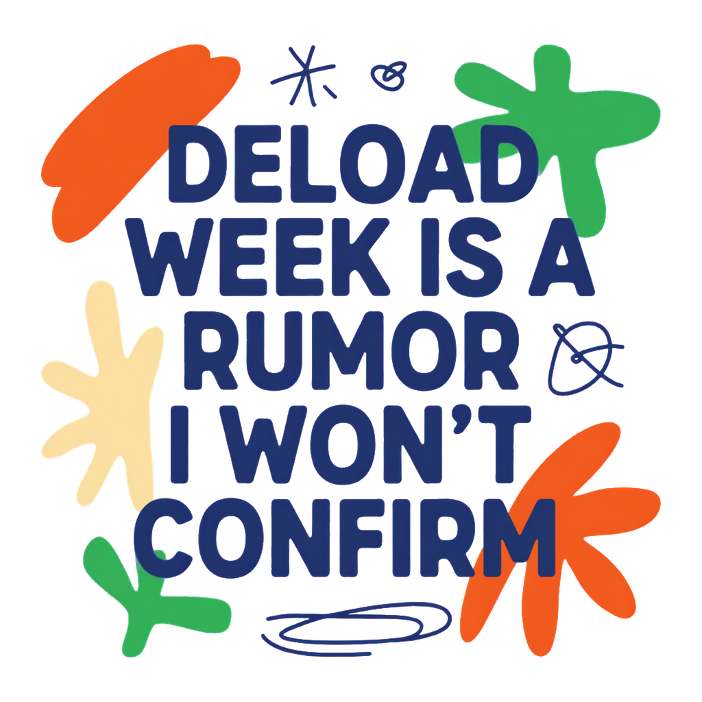 deload week is a rumor i won't confirm