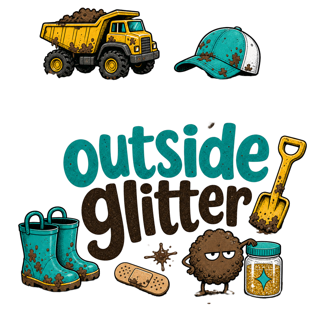 Dirt is just outside glitter