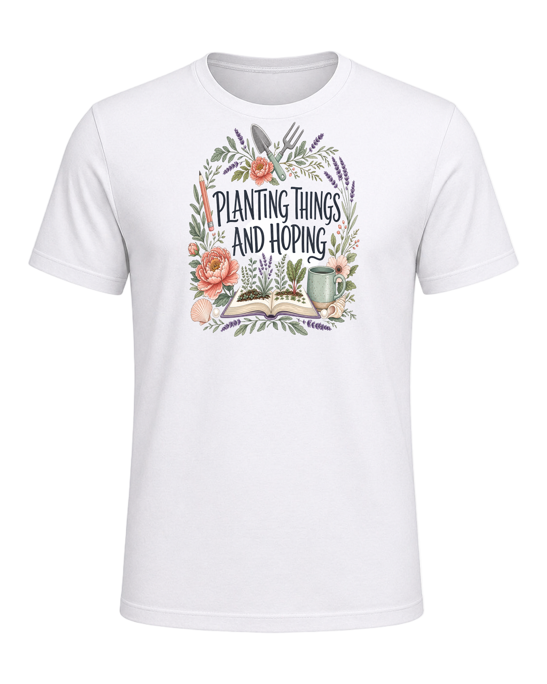 PLANTING THINGS AND HOPING — White