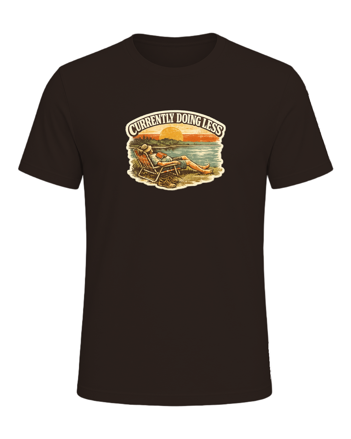 Currently Doing Less Tee — Brown