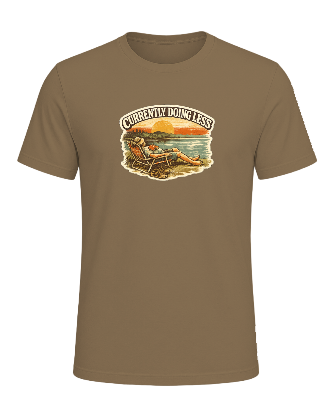 Currently Doing Less Tee — Heather Olive