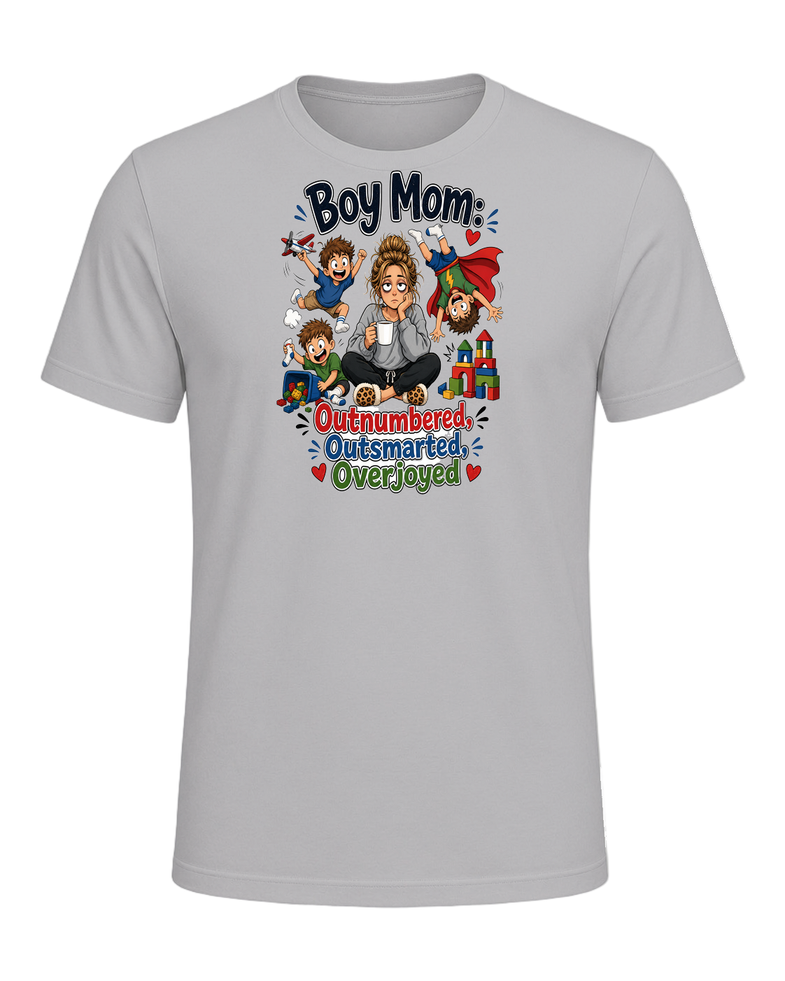 Boy Mom Humor — Athletic Heather