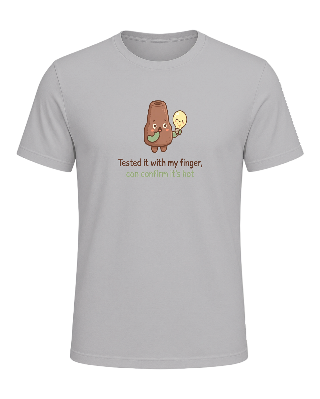 Tested it with my finger, can confirm it's hot — Athletic Heather
