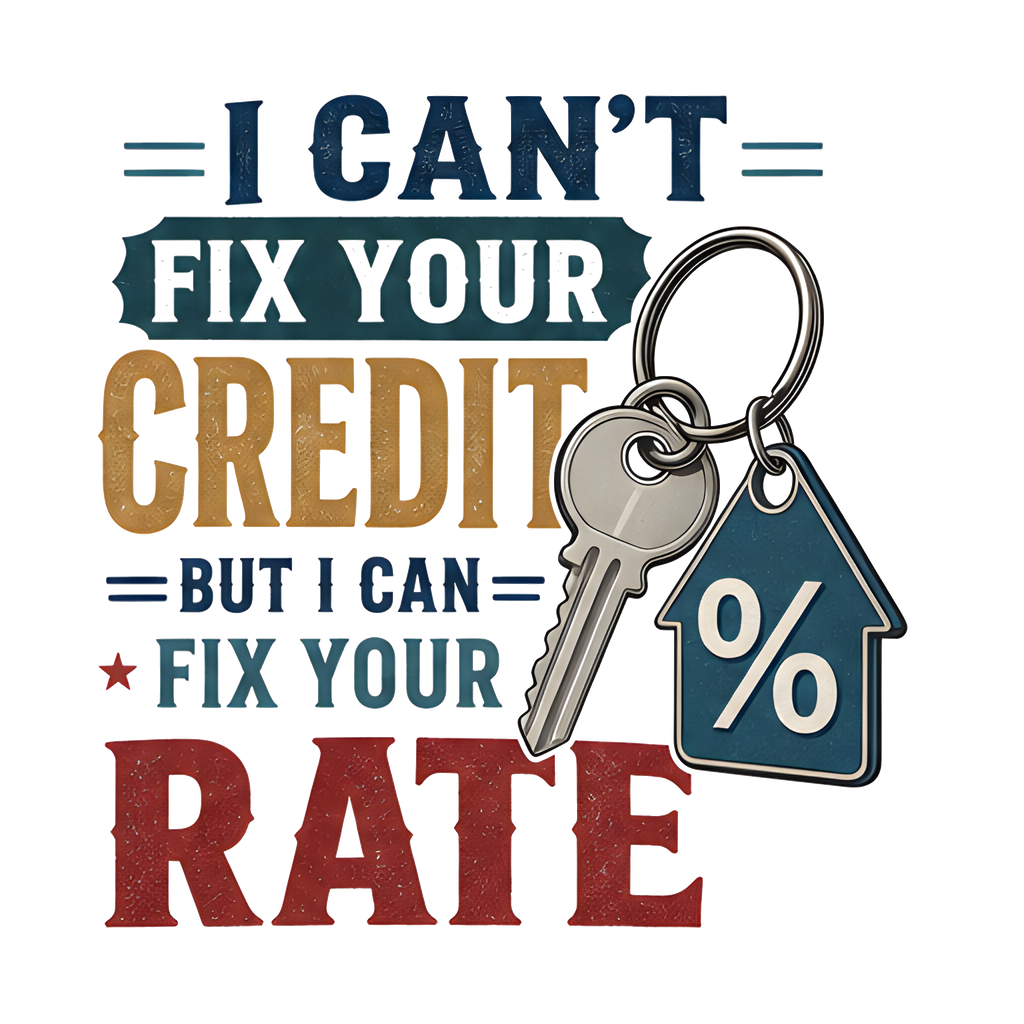 I CAN'T FIX YOUR CREDIT BUT I CAN FIX YOUR RATE