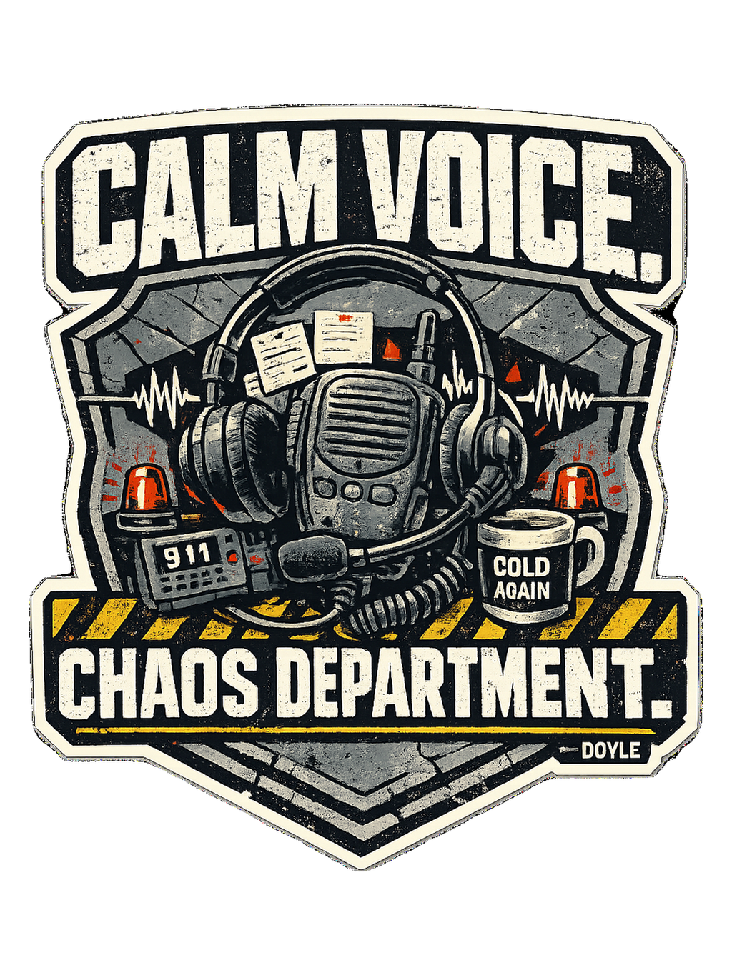 Calm Voice. Chaos Department. Tee