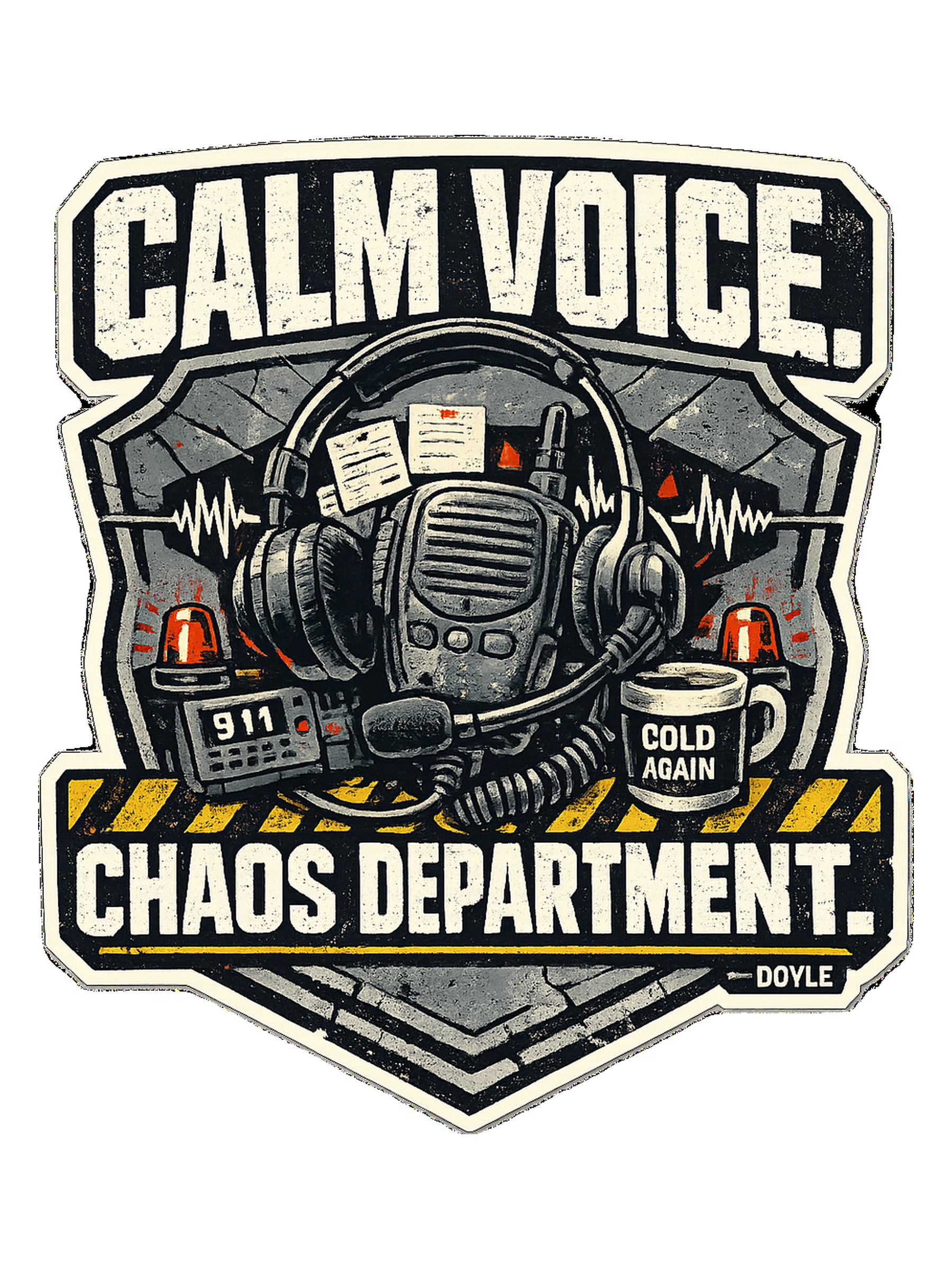 Calm Voice. Chaos Department. Tee