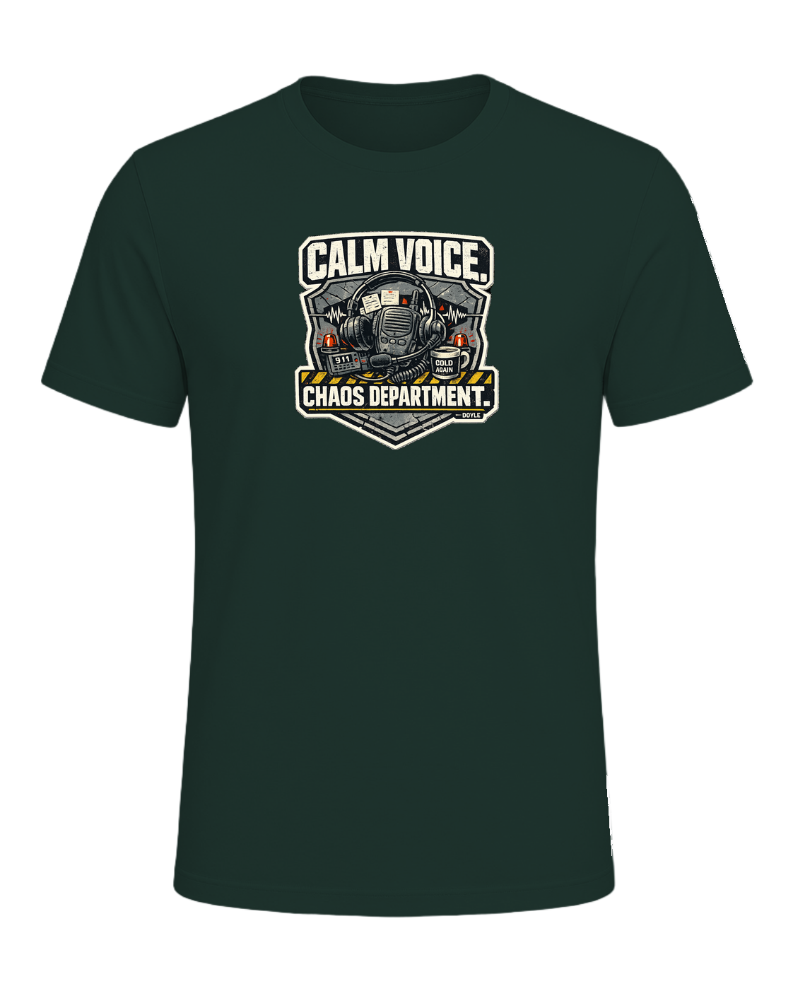 Calm Voice. Chaos Department. Tee — Forest