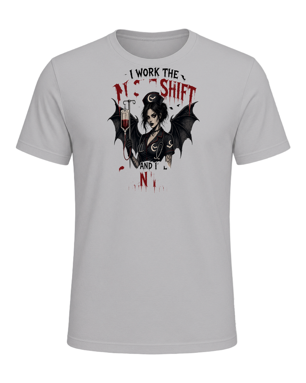 Nurse Night Shift Spooky — Athletic Heather