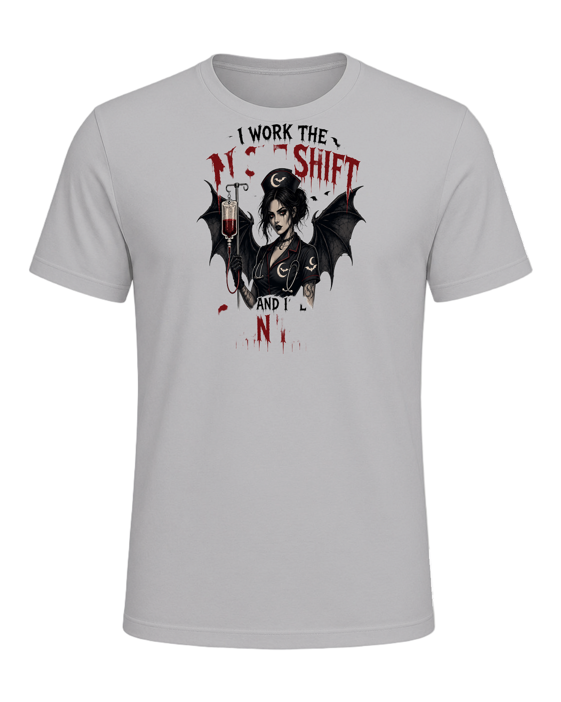 Nurse Night Shift Spooky — Athletic Heather