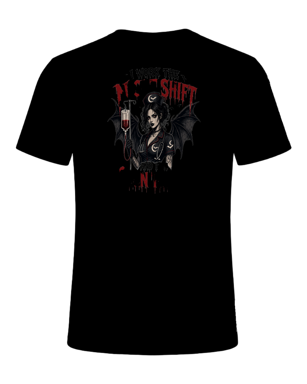 Nurse Night Shift Spooky — Black