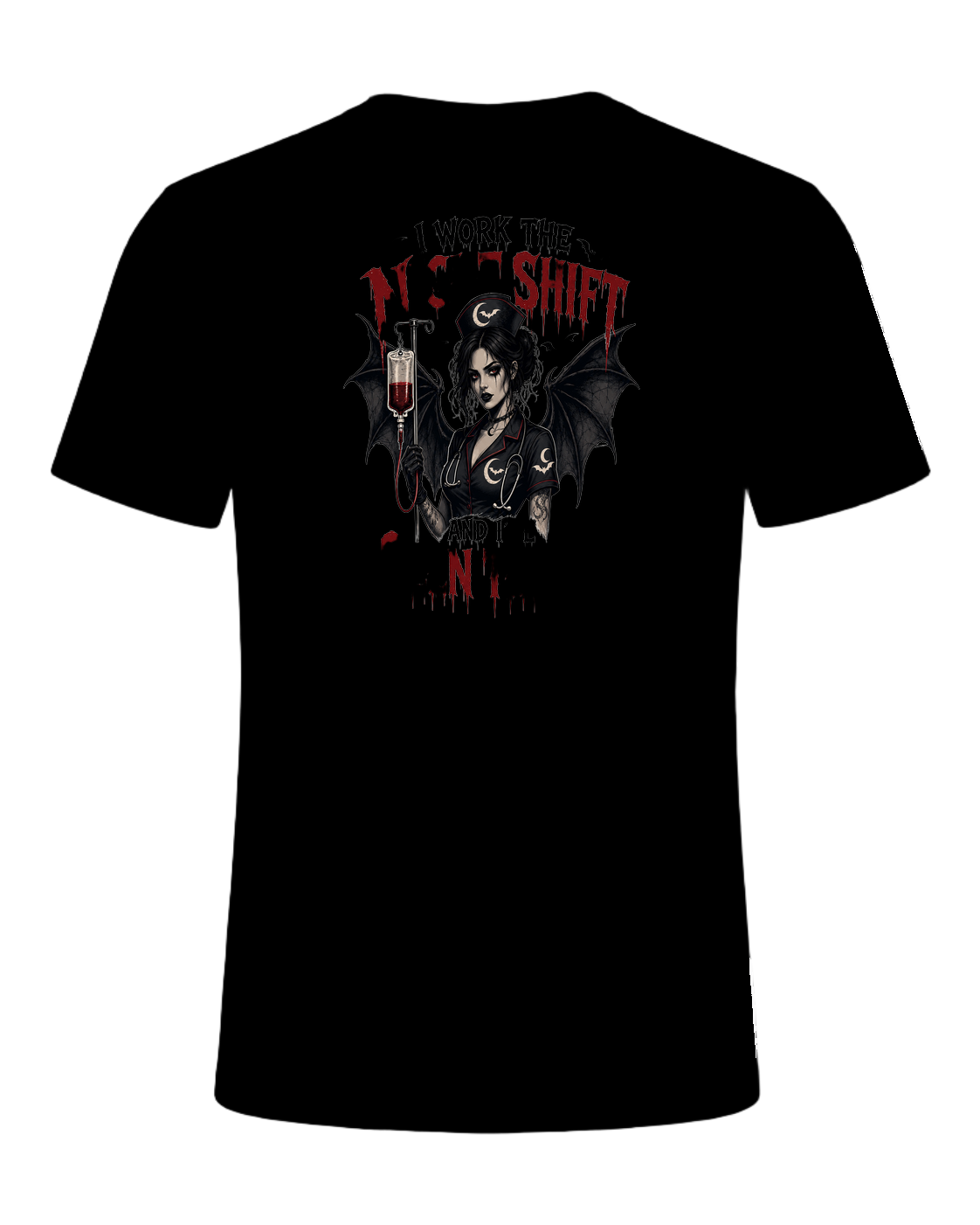 Nurse Night Shift Spooky — Black
