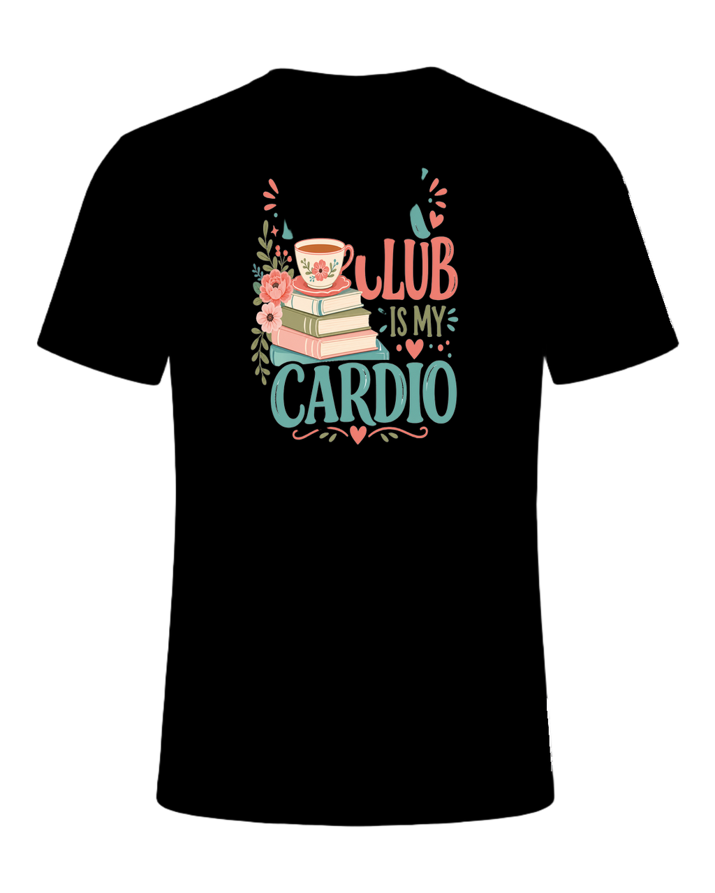 Book Club Is My Cardio — Black