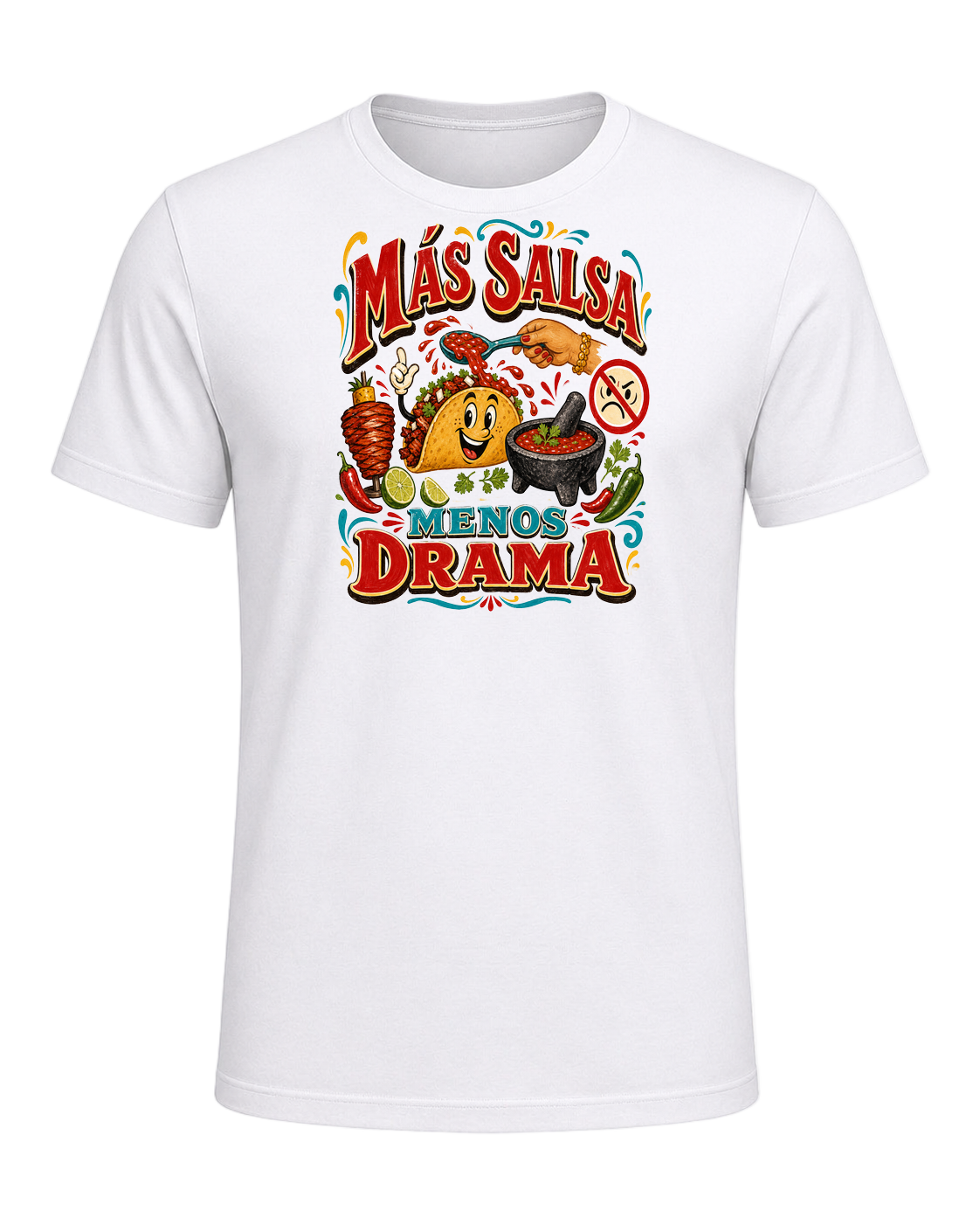MÁS SALSA MENOS DRAMA — White