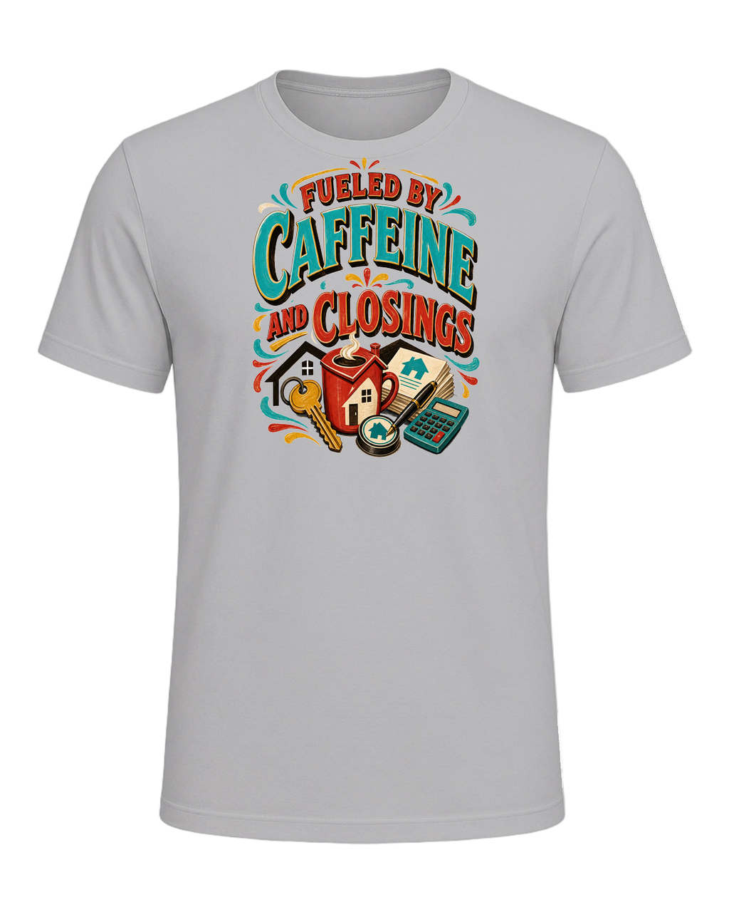 FUELED BY CAFFEINE AND CLOSINGS — Athletic Heather