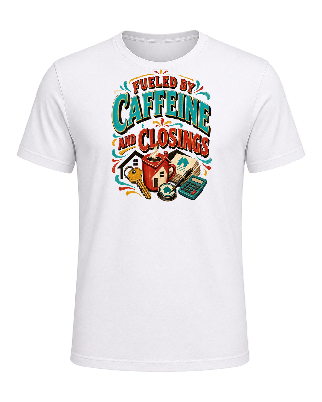 FUELED BY CAFFEINE AND CLOSINGS — White