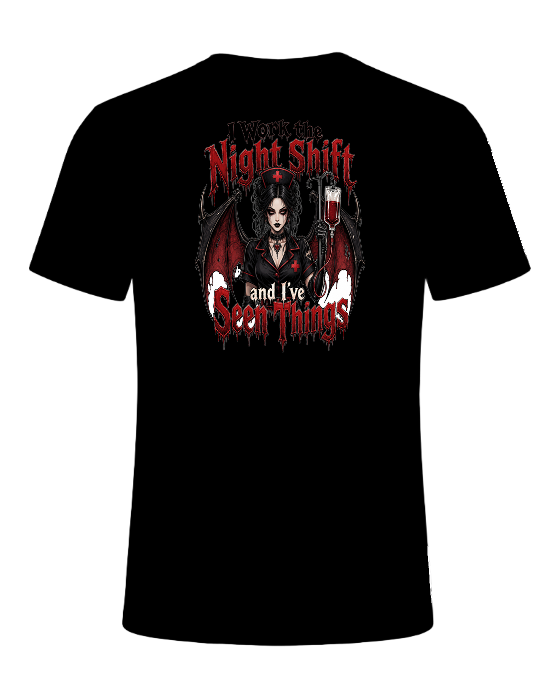 Nurse Night Shift Spooky — Black