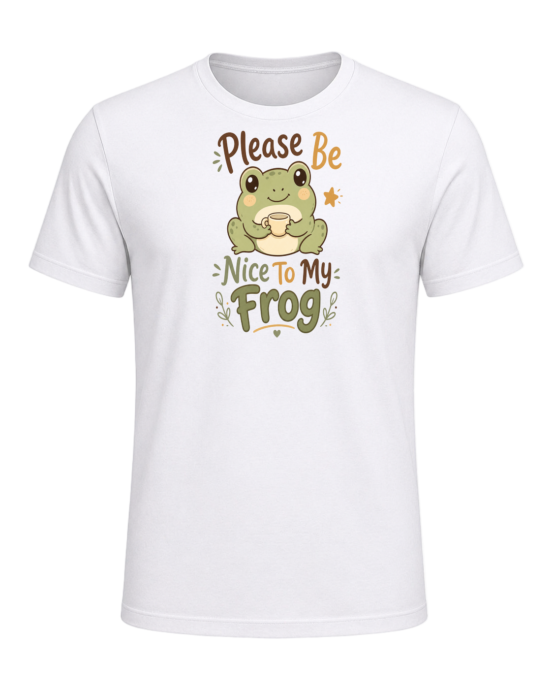 Please Be Nice To My Frog — White