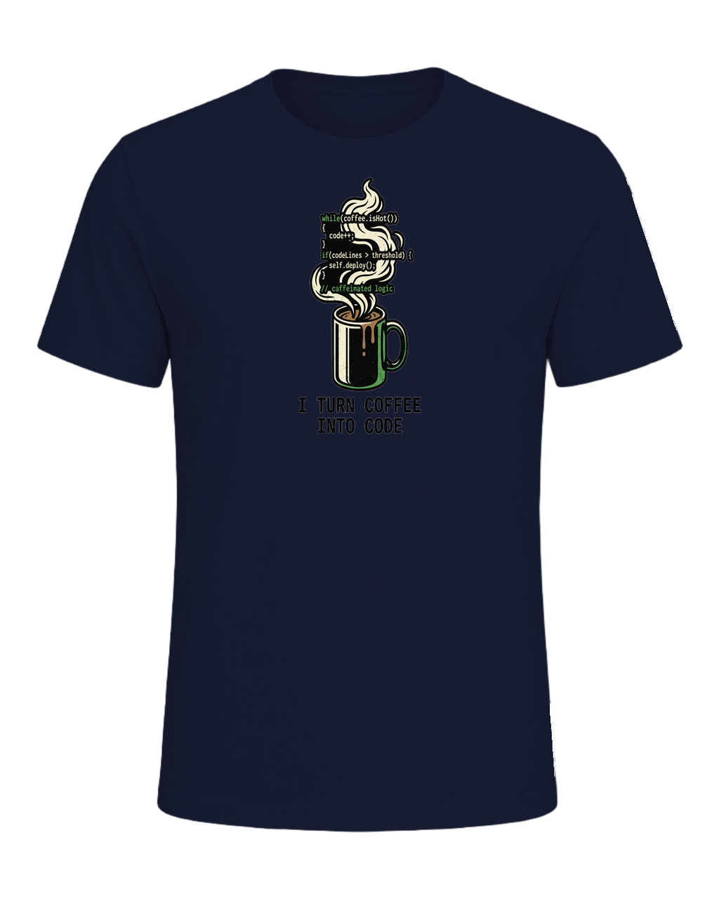 Coffee + Programmer — Navy