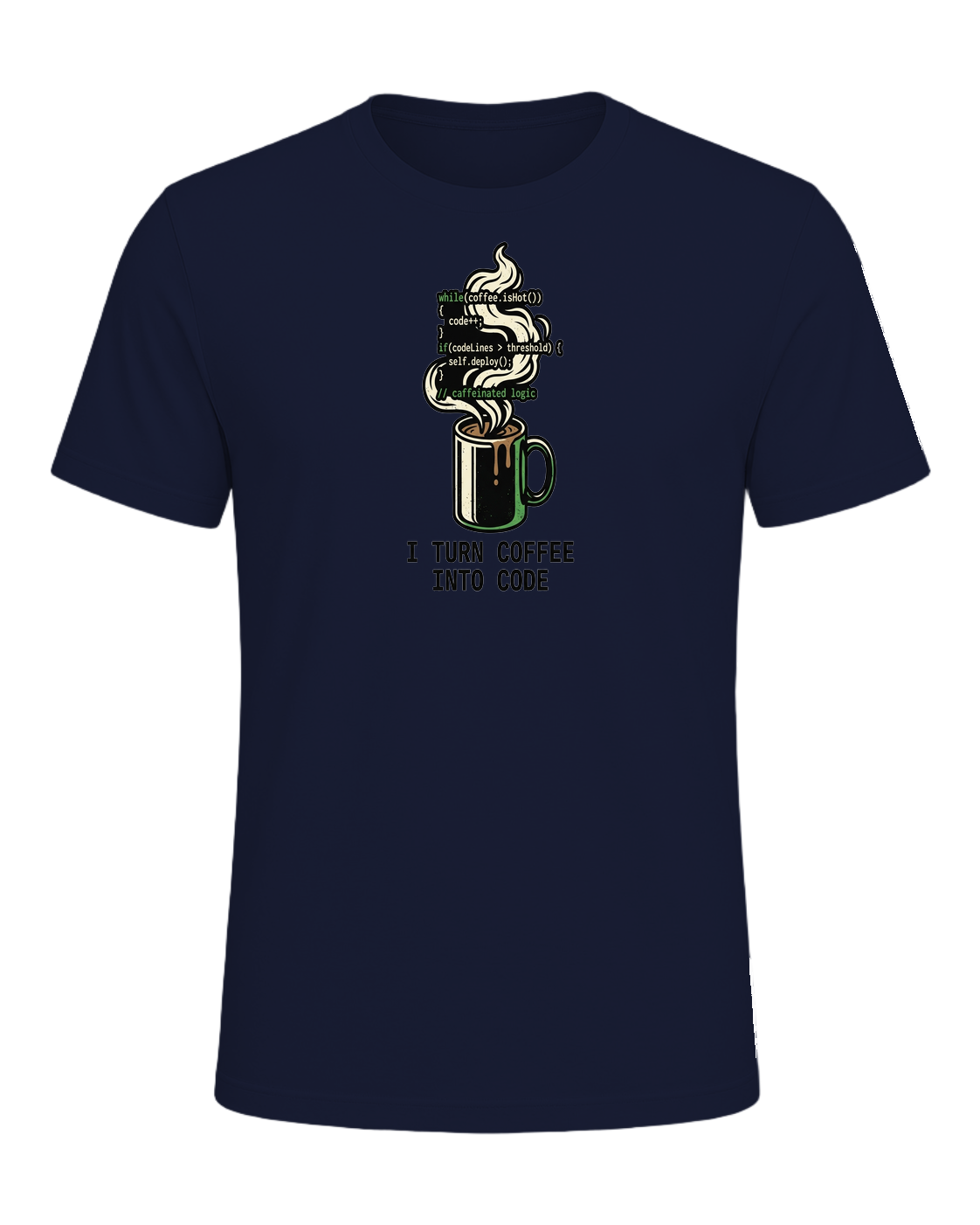 Coffee + Programmer — Navy