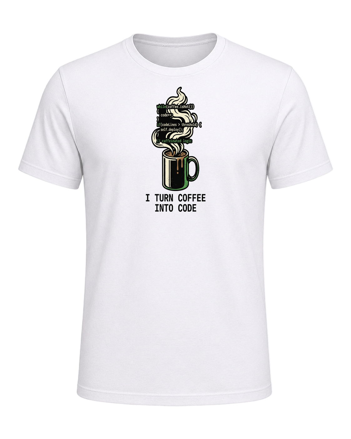 Coffee + Programmer — White