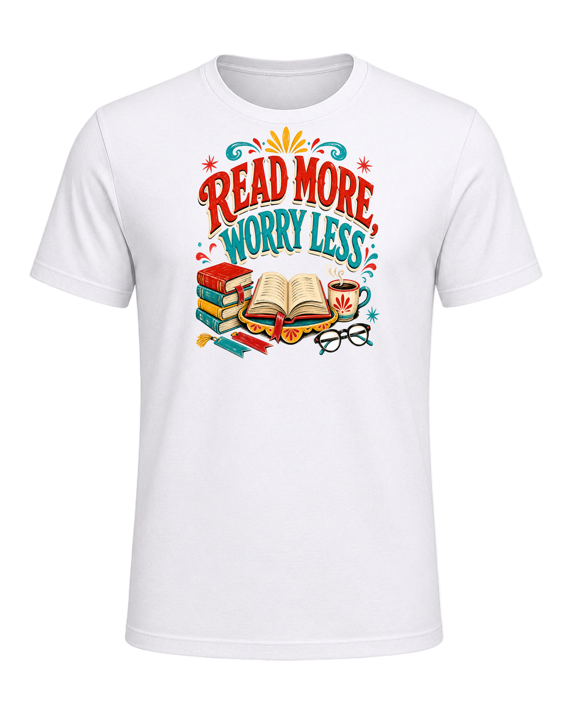 READ MORE, WORRY LESS — White