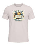 Small Questions. Big Light. Tee — Heather Dust