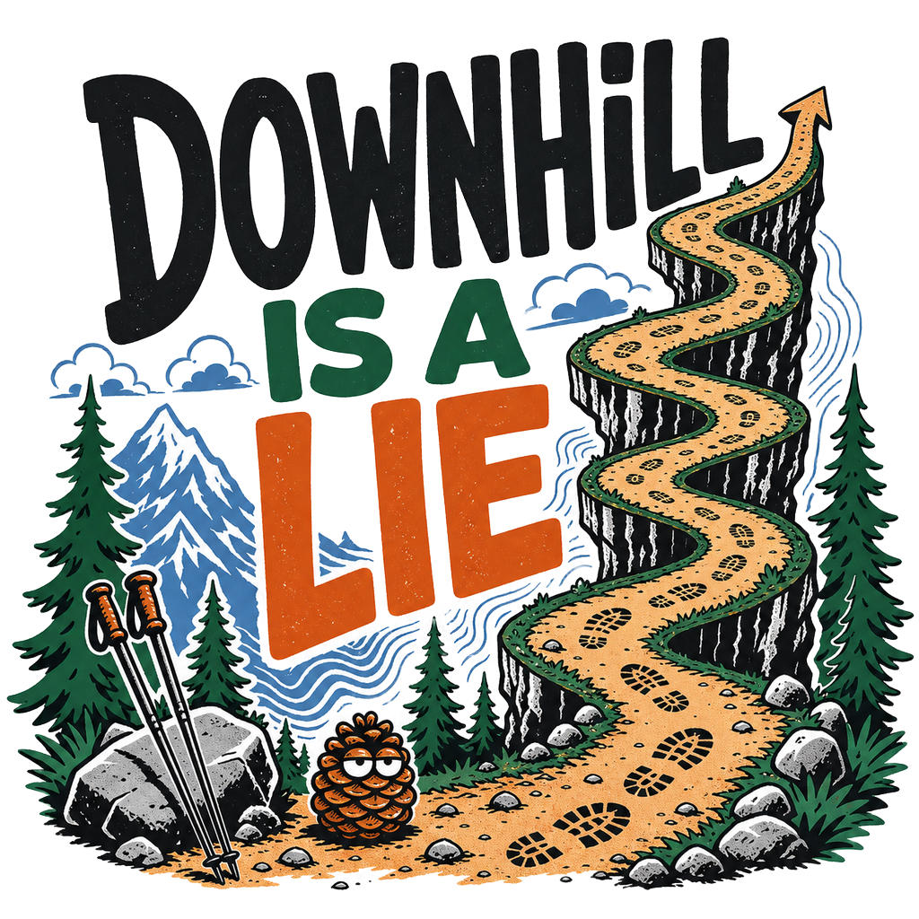 DOWNHILL IS A LIE