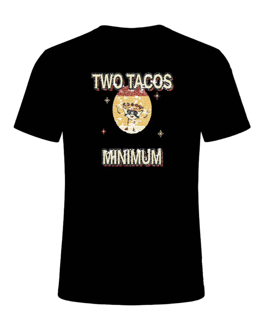 TWO TACOS MINIMUM — Black
