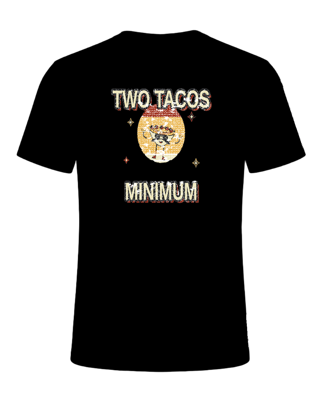 TWO TACOS MINIMUM — Black
