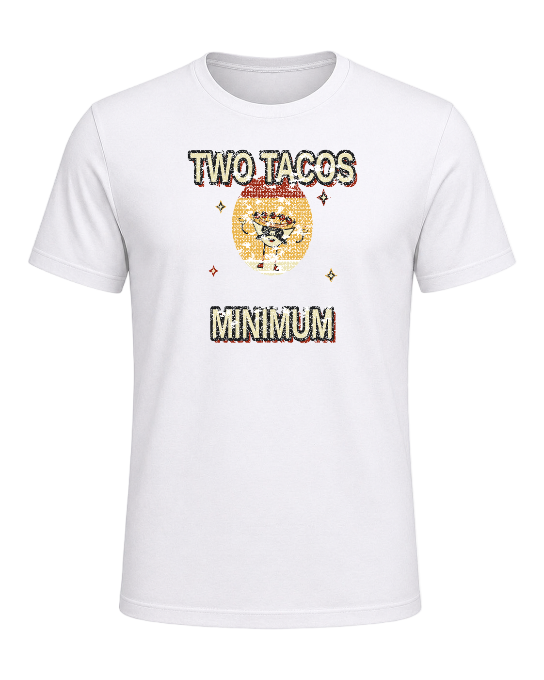 TWO TACOS MINIMUM — White