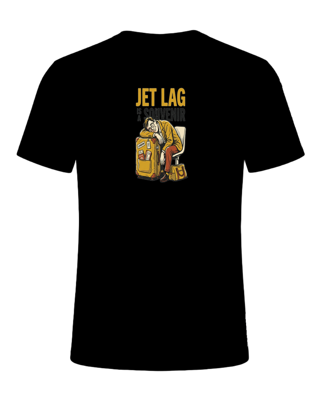 JET LAG IS A SOUVENIR — Black
