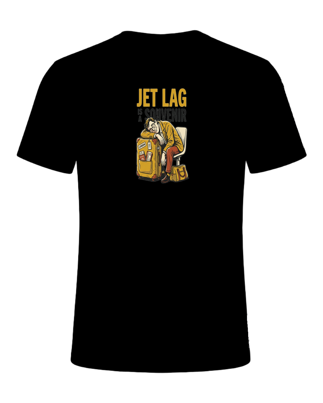 JET LAG IS A SOUVENIR — Black