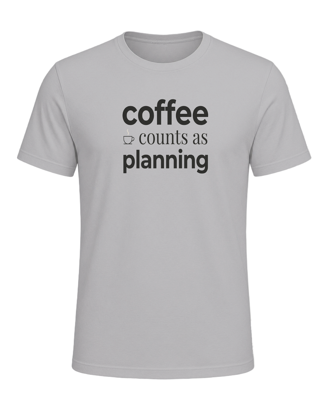 coffee counts as planning — Athletic Heather
