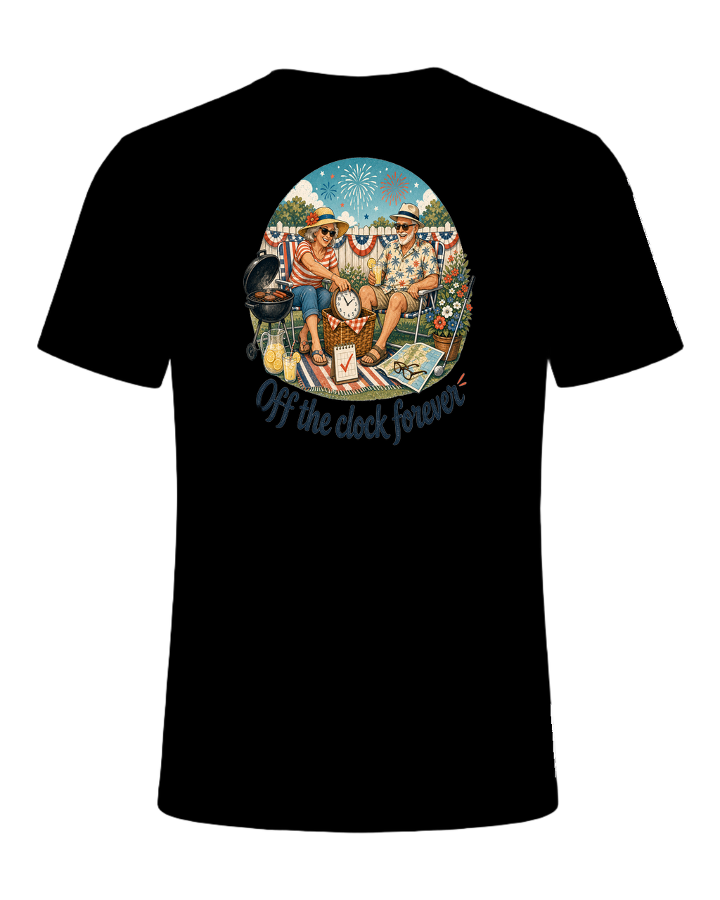 Off the clock forever — Black