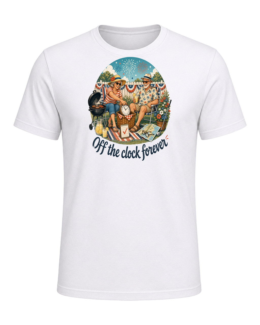 Off the clock forever — White