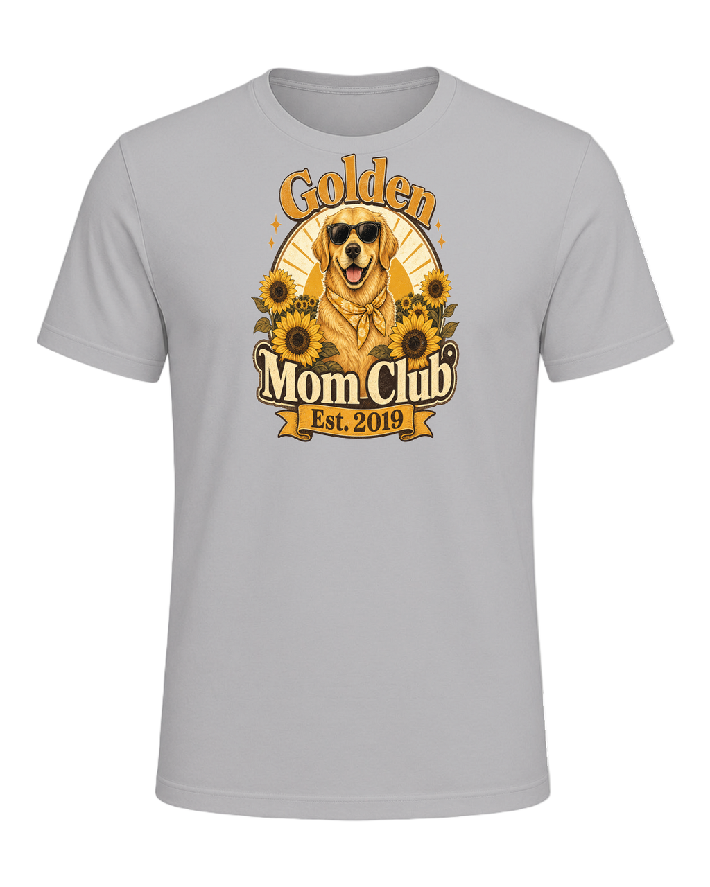 Golden Retriever Mom — Athletic Heather