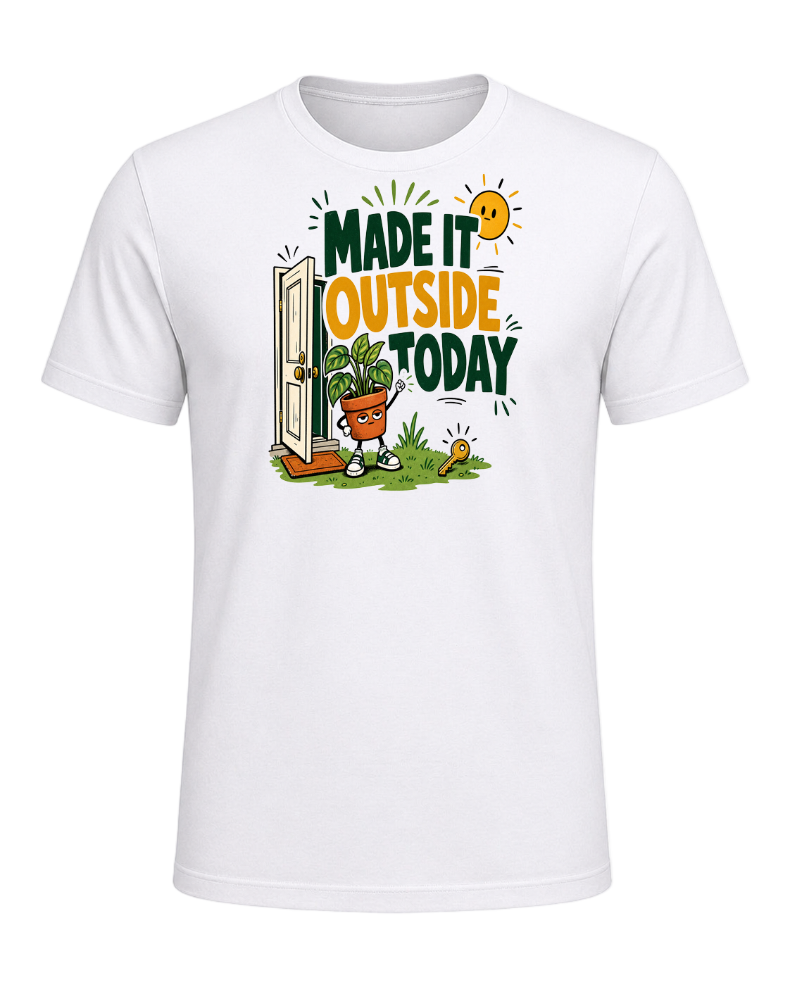MADE IT OUTSIDE TODAY — White