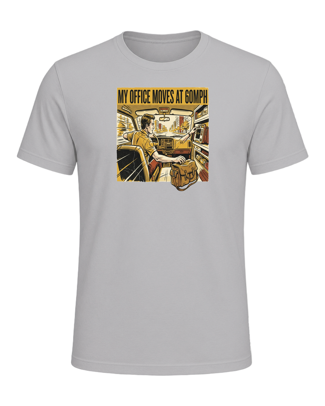My office moves at 60mph — Athletic Heather