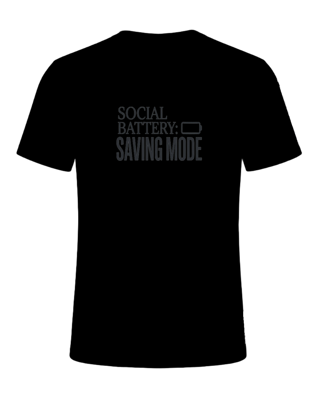 social battery: saving mode — Black