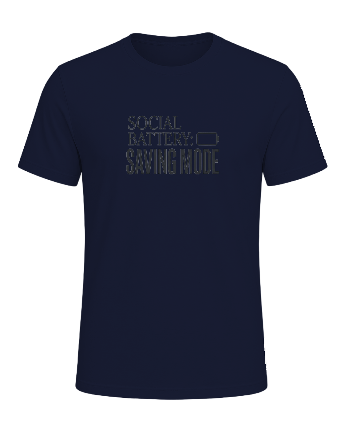 social battery: saving mode — Navy