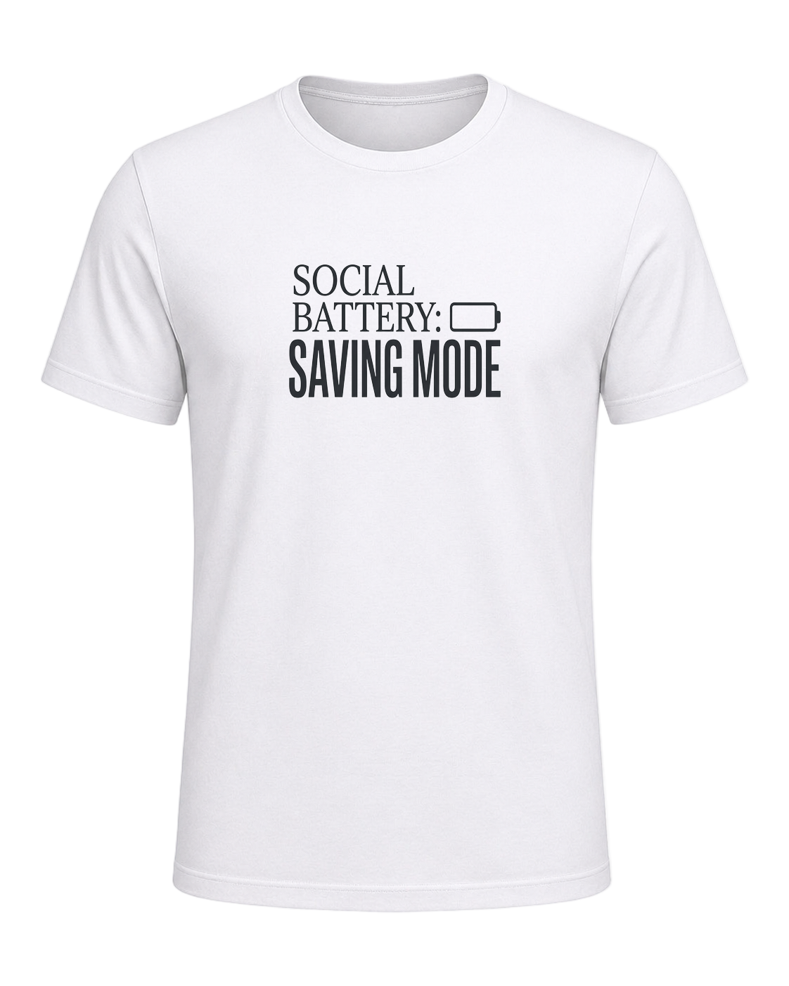 social battery: saving mode — White