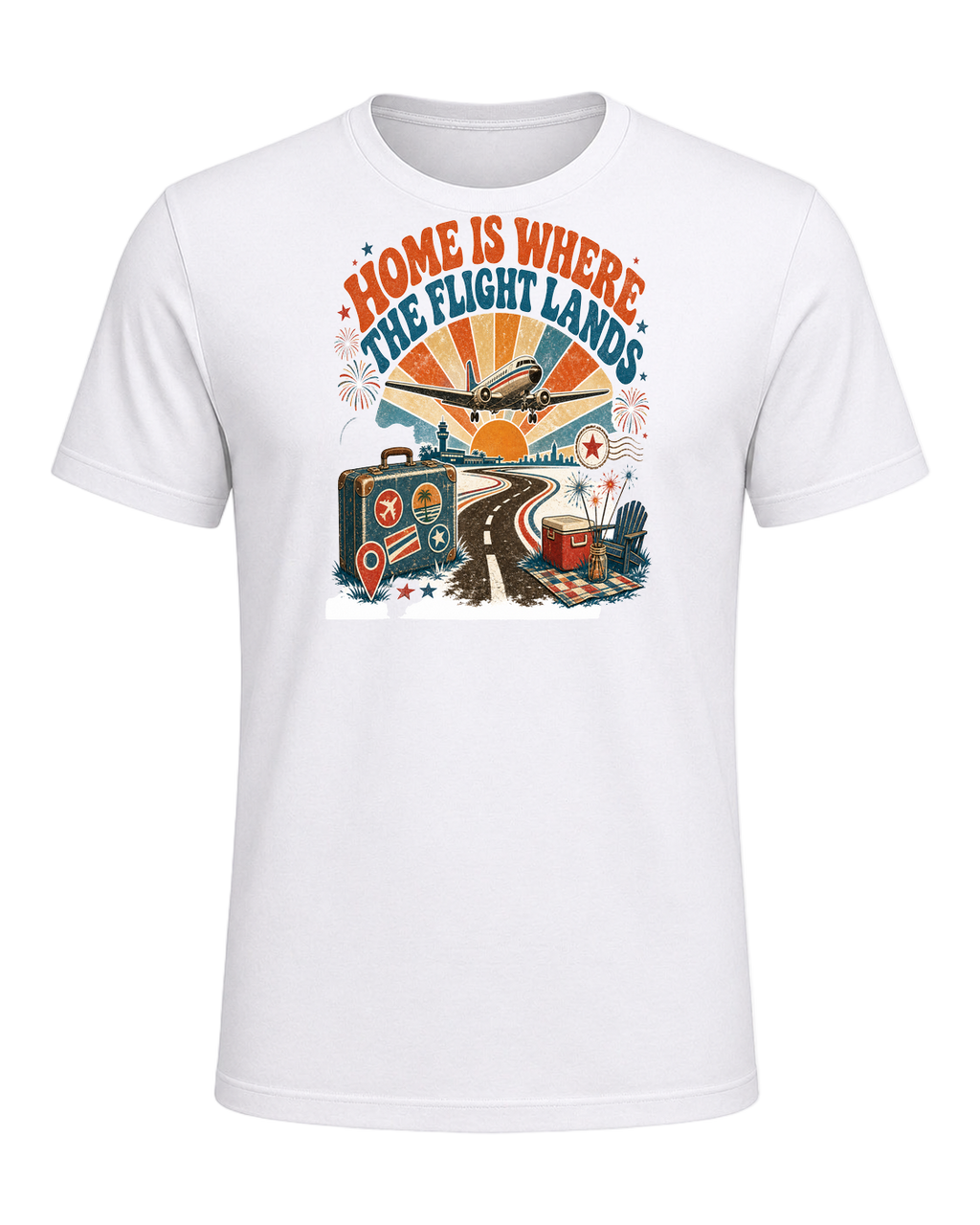 HOME IS WHERE THE FLIGHT LANDS — White