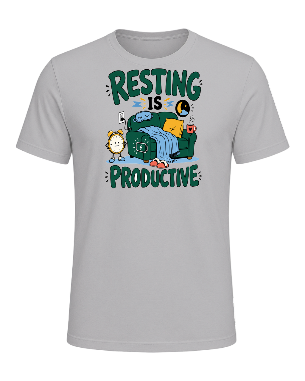 RESTING IS PRODUCTIVE — Athletic Heather