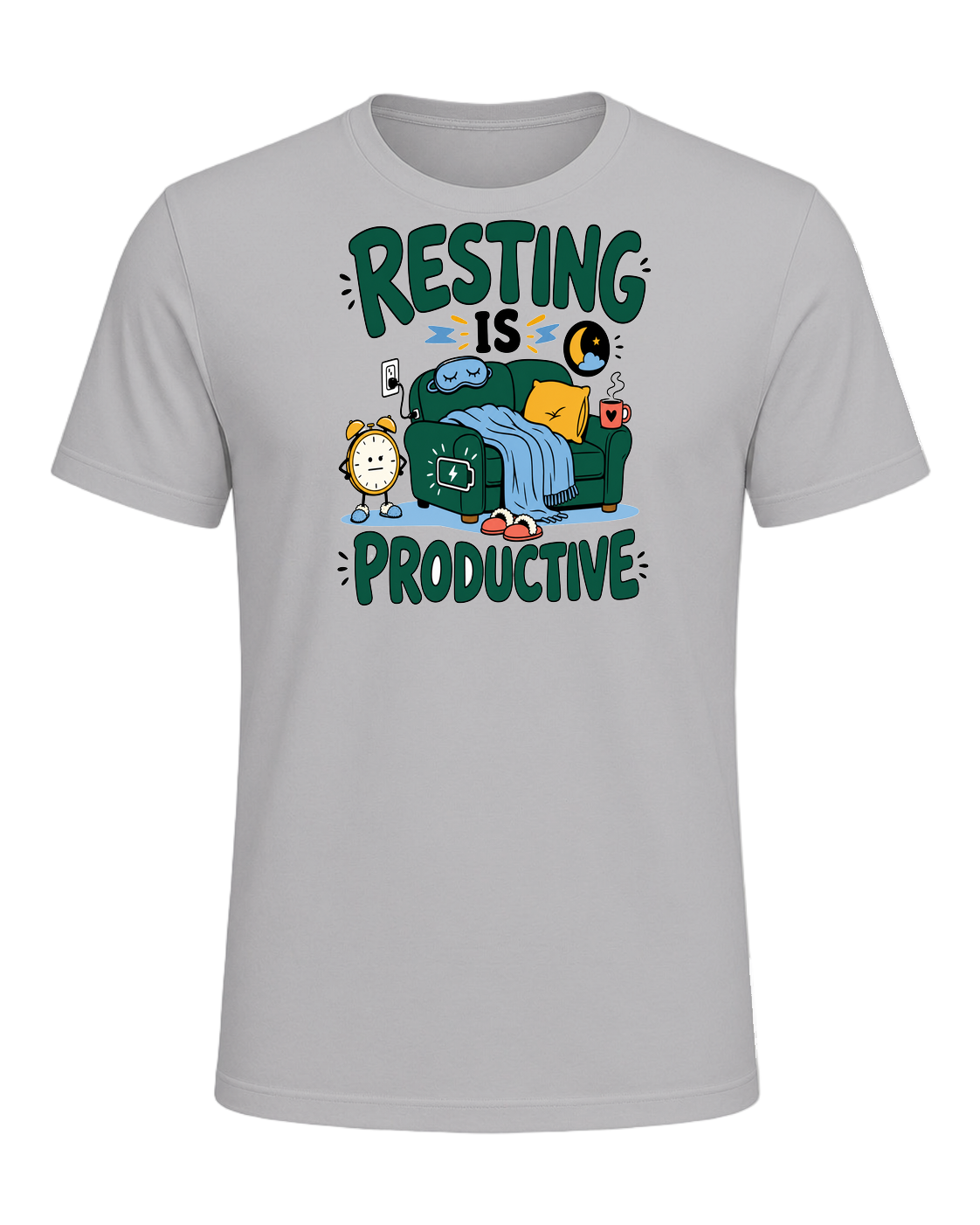 RESTING IS PRODUCTIVE — Athletic Heather