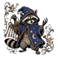 Raccoon Wizard Energy
