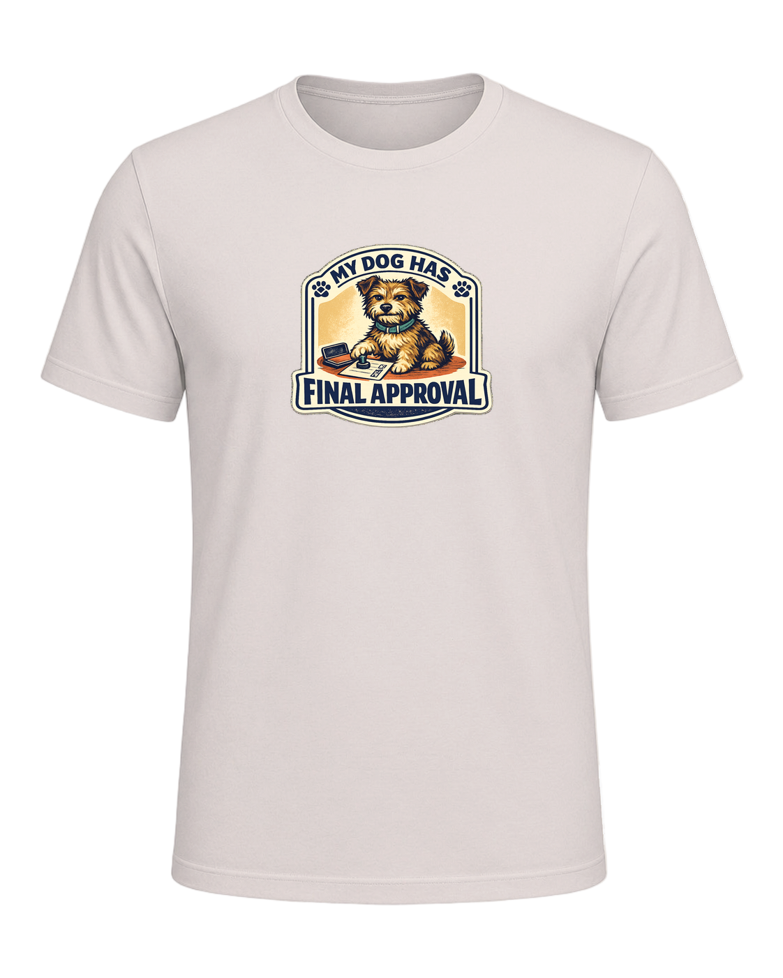 A funny illustrated dog-lover tee for anyone whose pup gets the final vote. — Heather Dust