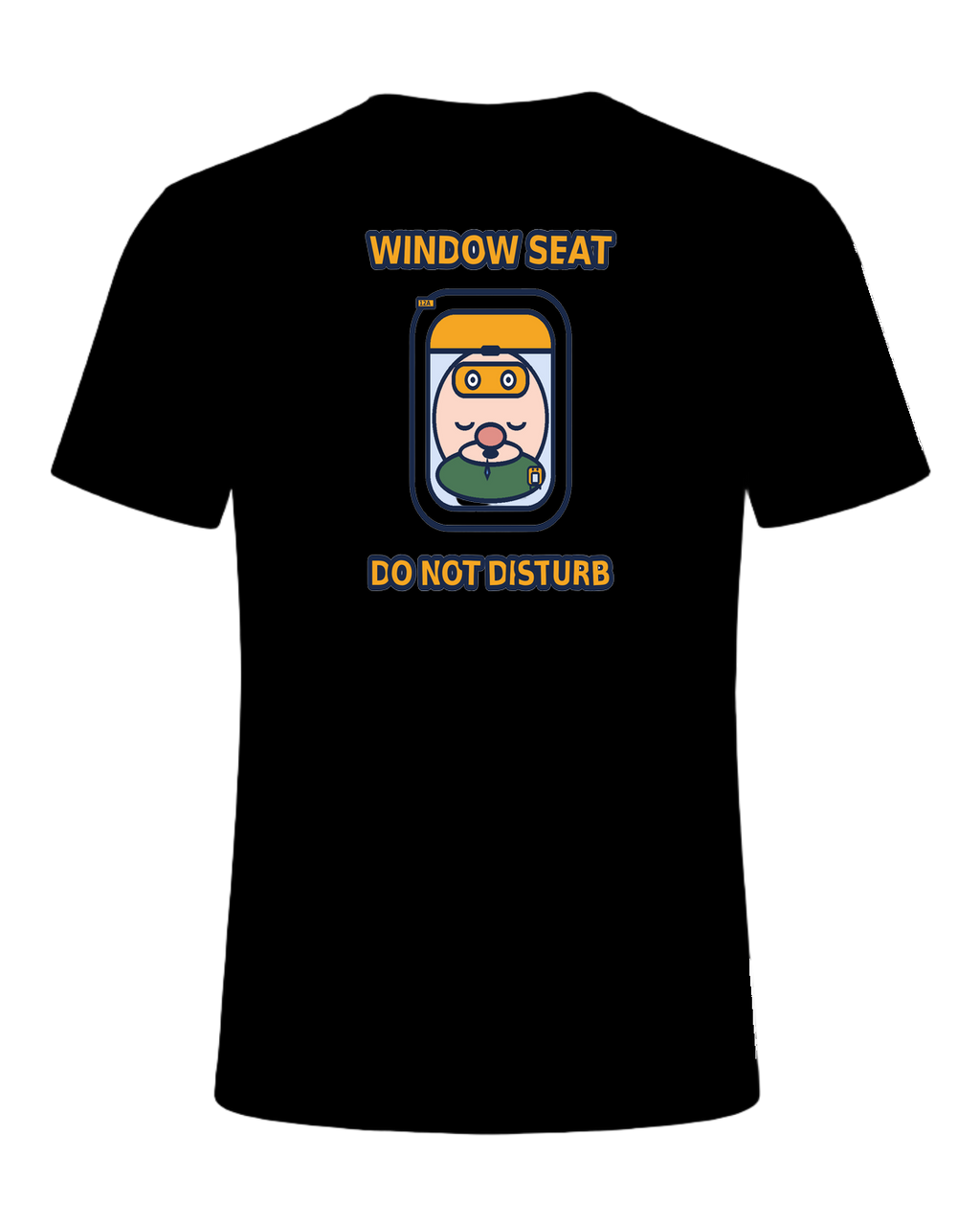 WINDOW SEAT, DO NOT DISTURB — Black